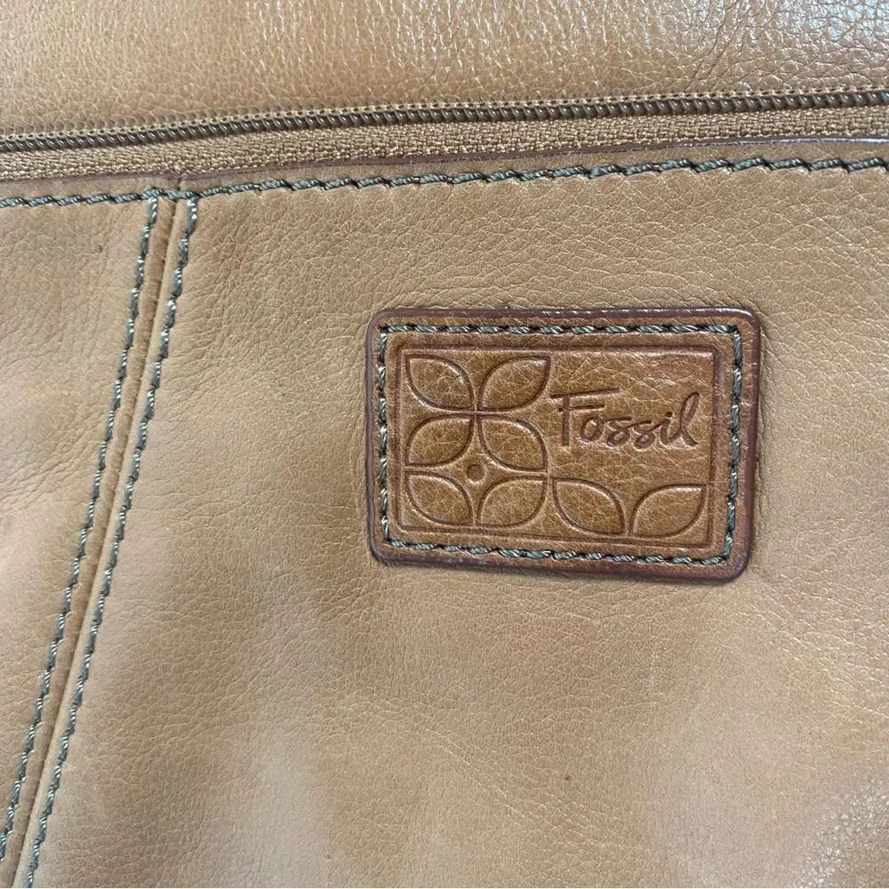 Fossil Brown Leather Crossbody Purse